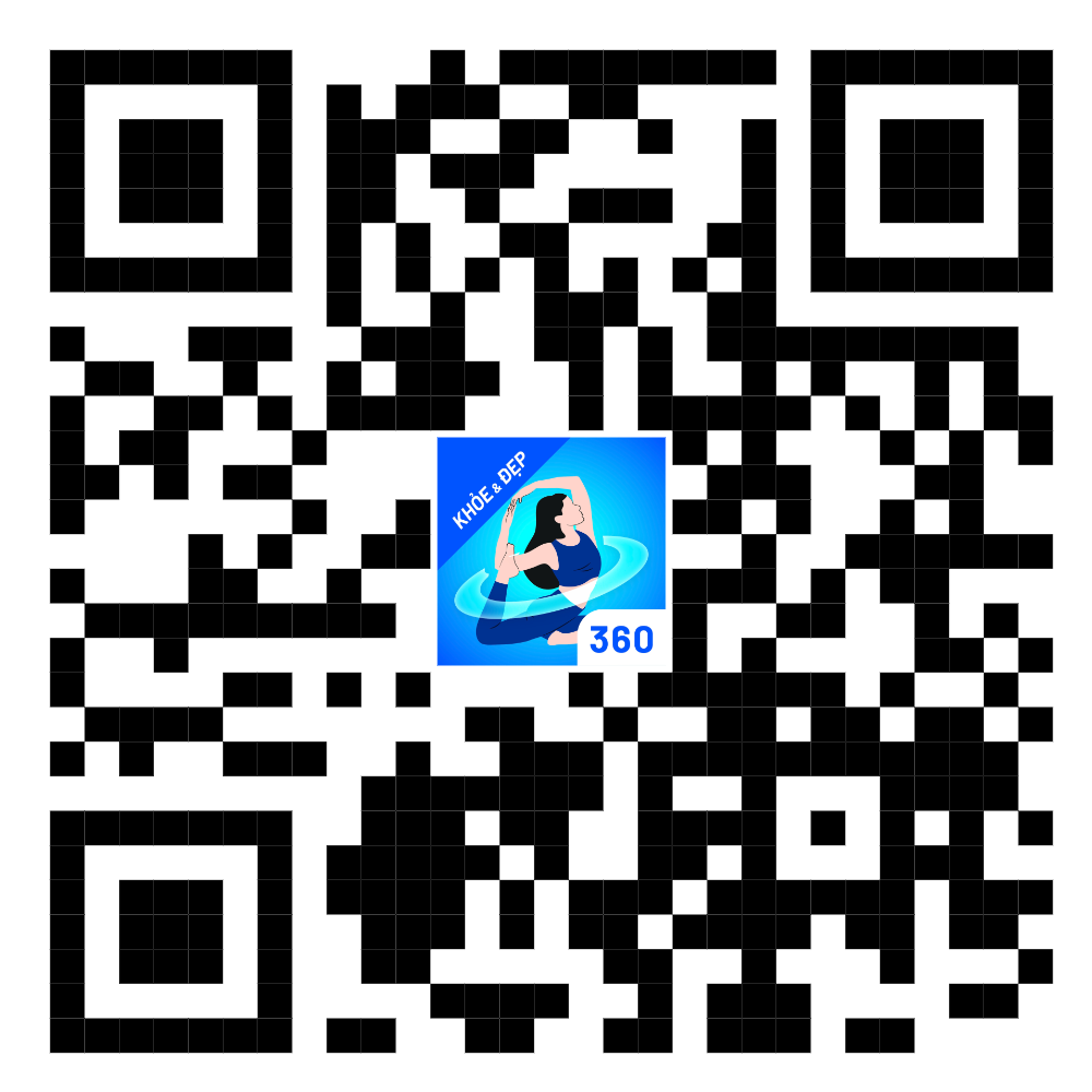 Hình 1: Mã QR cài đặt ứng dụng Khỏe và Đẹp 360 trên CH play